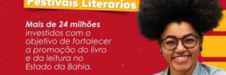 Proponentes tem até 12 de agosto para se inscrever no edital de apoio às Festas, Feiras e Festivais Literários