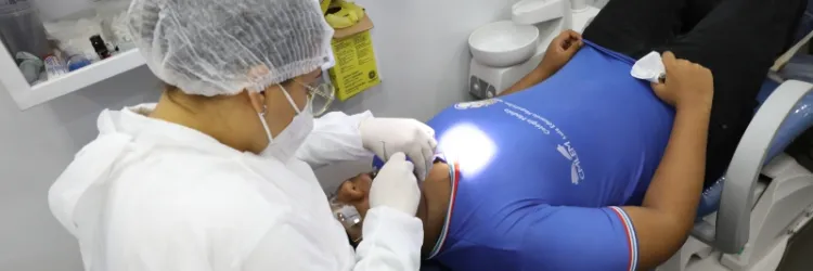 Feira Saúde Mais Perto chega ao Colégio Estadual Nadir Araújo Copque, em Arembepe