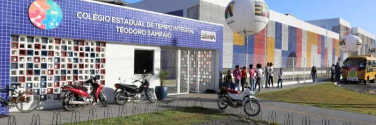 Santo Amaro ganha nova escola com alto padrão arquitetônico construída pelo Governo do Estado