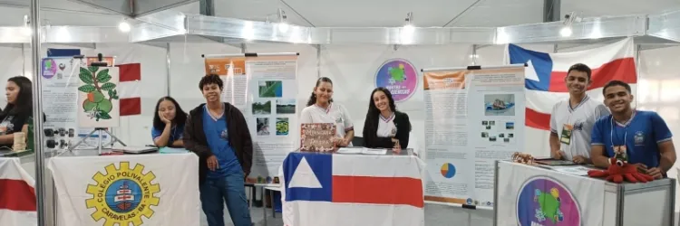 Estudantes da rede estadual apresentam projetos científicos durante a 76ª SBPC, no Pará