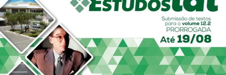 Prorrogado prazo para submissão de textos para o volume 12.2 da Revista Estudos IAT