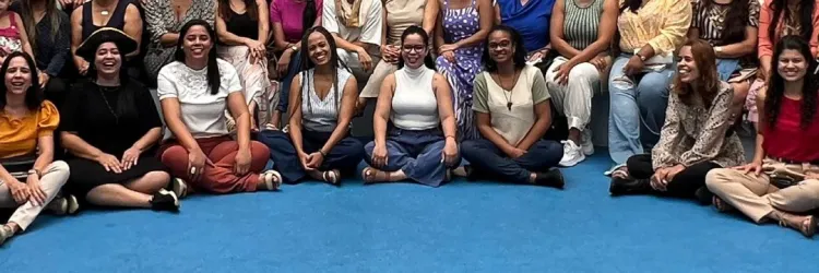 Educadoras que participaram da formação STEAM+