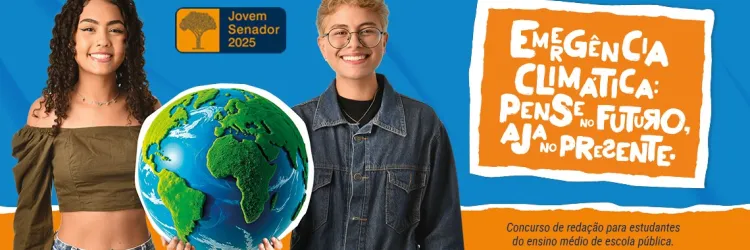 Concurso de redação do Programa Jovem Senador recebe inscrições até 30 de abril