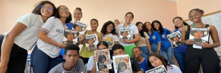 Clube de leitura da rede estadual leva protagonismo juvenil à Expo Nacional Milset