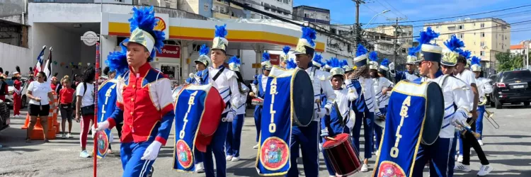 Fanfarra, cultura e história: estudantes da rede estadual protagonizam no 2 de Julho, em Salvador
