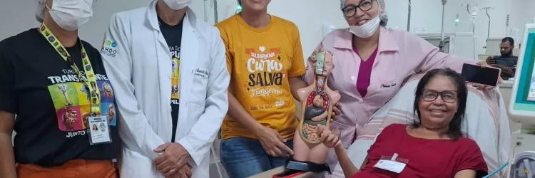 Estudantes da rede estadual ligados ao Centro de Hemodiálise do Hospital São Lucas, em Itabuna, participam do Setembro Verde