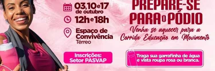 SEC promove aulões especiais para preparar participantes da Corrida Educação em Movimento