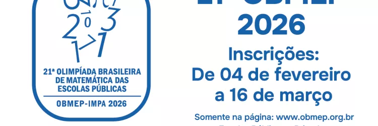 Inscrições para olimpíada de Matemática já estão abertas