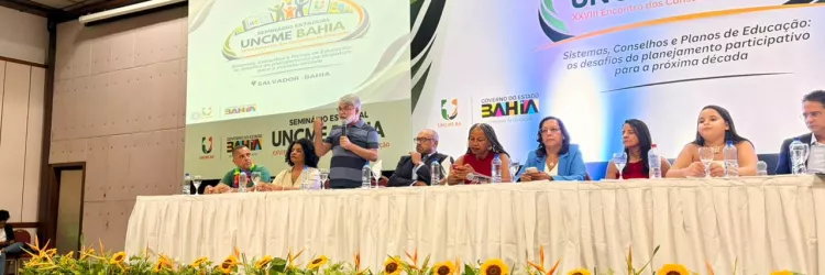 SEC debate planejamento decenal na Educação no 28° Encontro dos Conselhos de Educação da UNCME Bahia