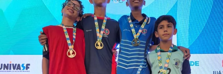 Estudantes da rede estadual ganham medalhas nos Jogos Escolares de Juazeiro
