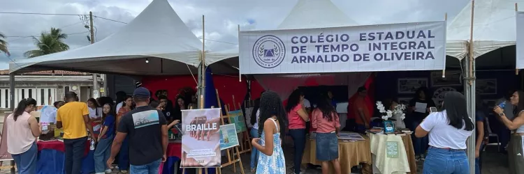 Feira Literária reúne estudantes da rede estadual e celebra aniversário de Caém