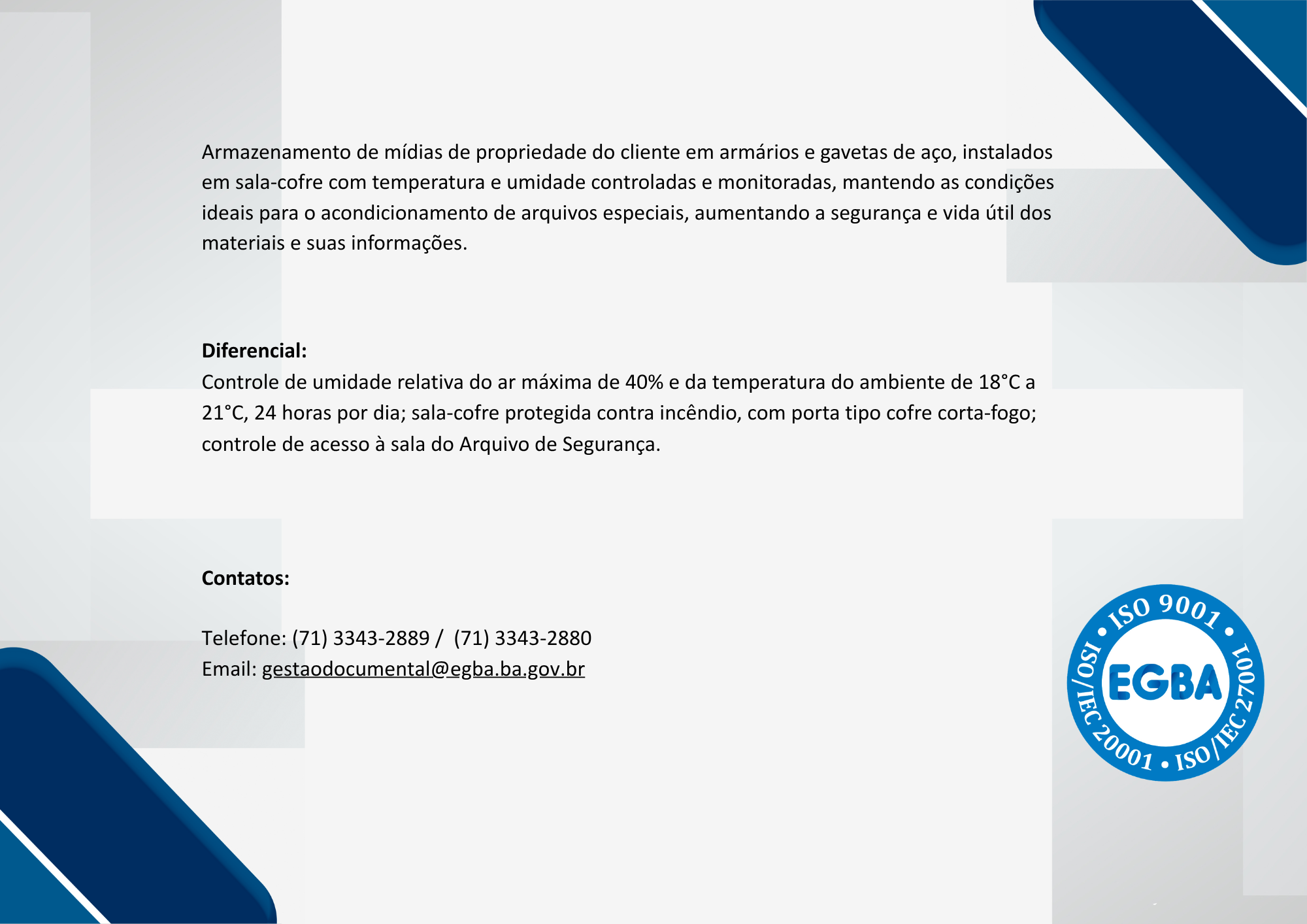 Arquivo de Segurança