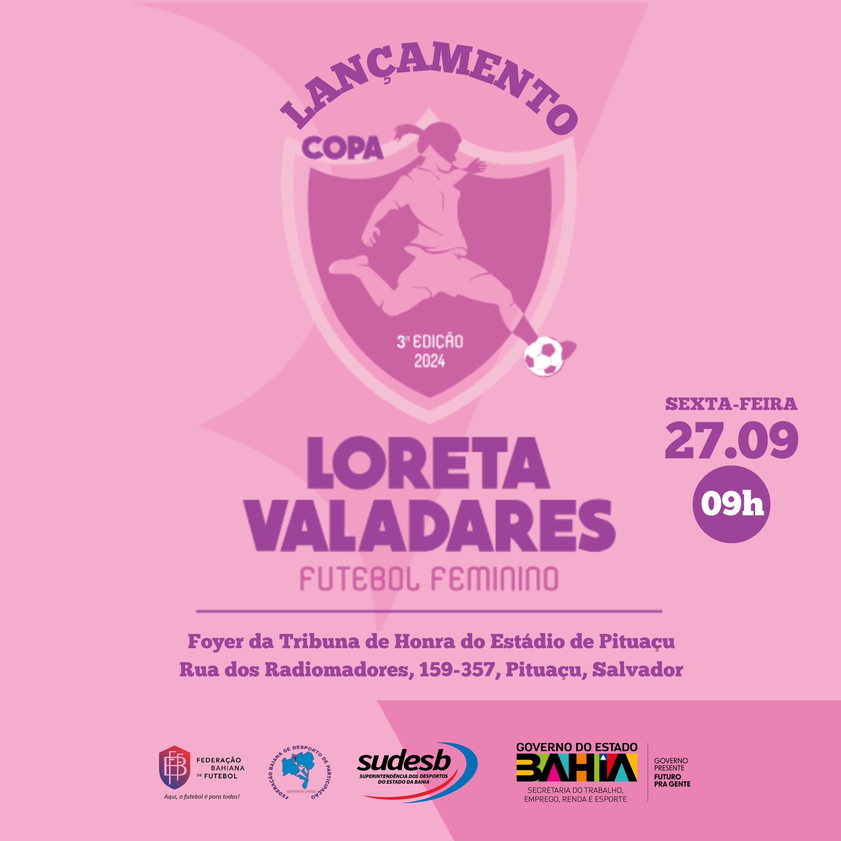 Card Copa Loreta Valadares de Futebol Feminino  