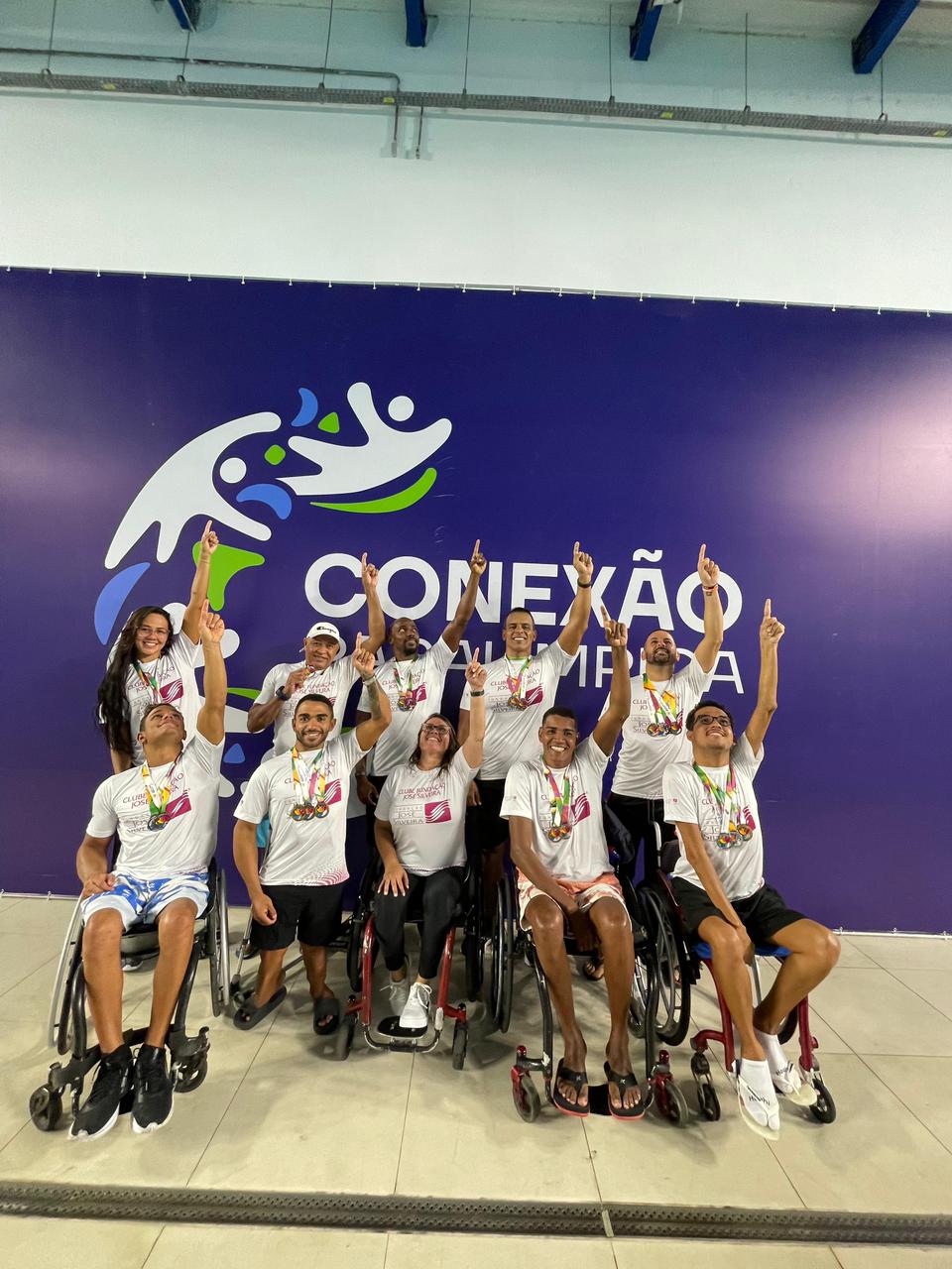 Equipe da paranatação da Fundação José Silveira em São Paulo - Reprodução Arquivo Pessoal