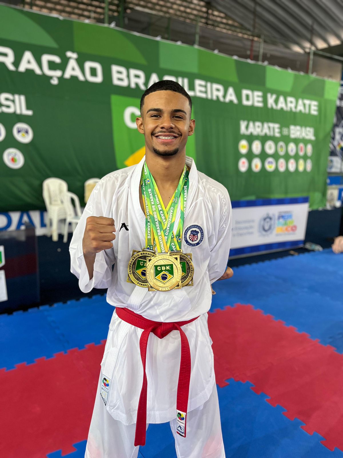 Christian Gabriel no Campeonato Brasileiro de Karatê 2024 