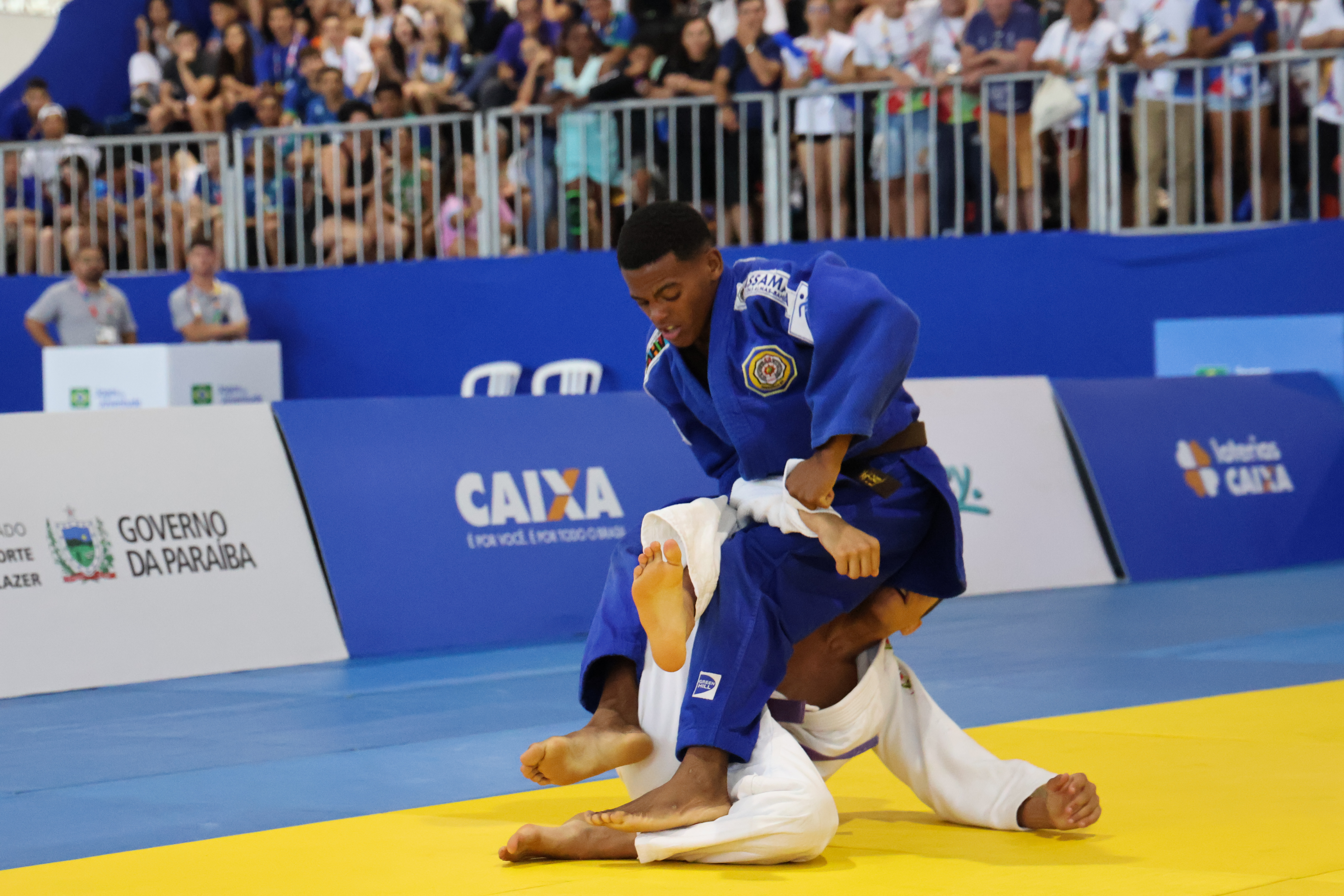 Gabriel em disputa Judô nos Jogos da Juventude 2024 - JéssicaTavares - Ascom Sudesb