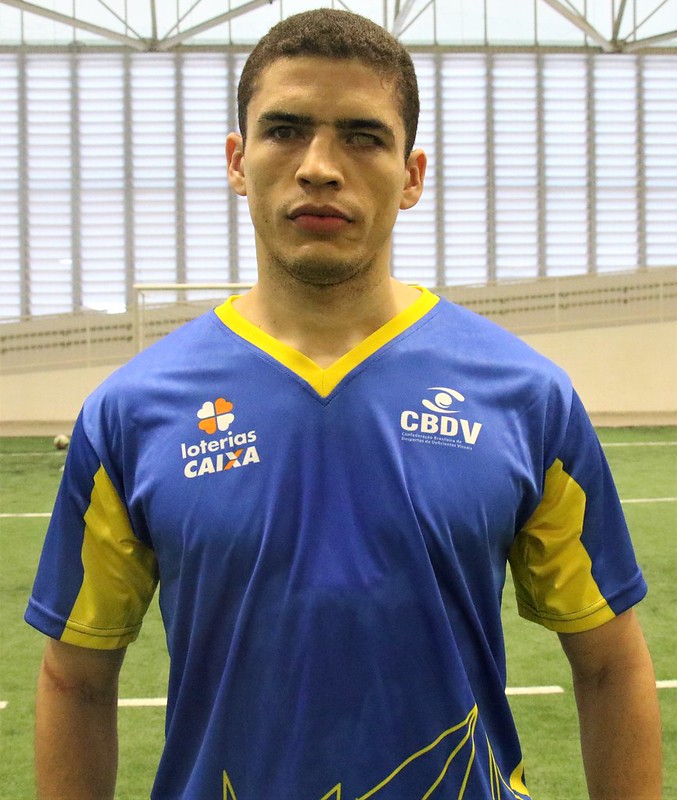 Cássio Reis, atleta de futebol de cegos