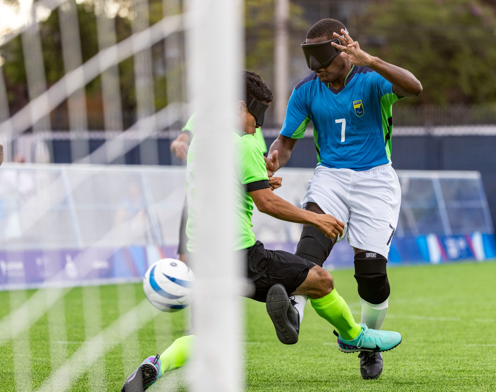 Maicon Junior, atleta de futebol de cegos