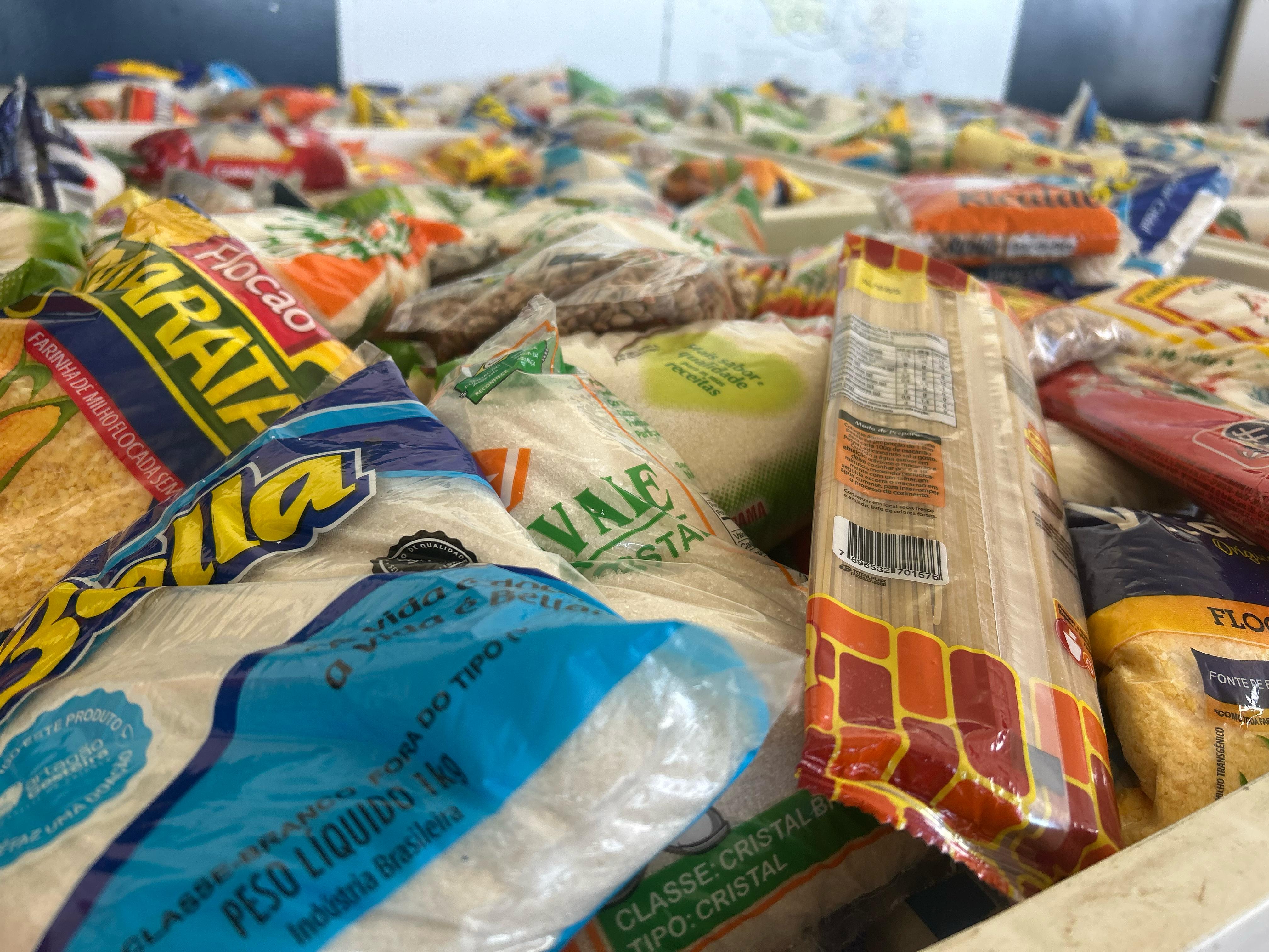 Alimentos doados pela Sudesb ao programa Bahia sem Fome. Créditos: Maurício Viana/Ascom Sudesb.