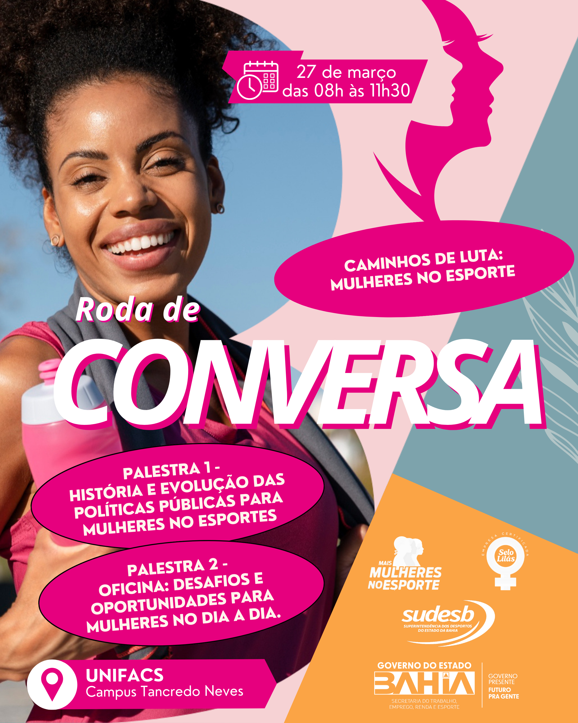 Card Convite evento Caminhos de luta 