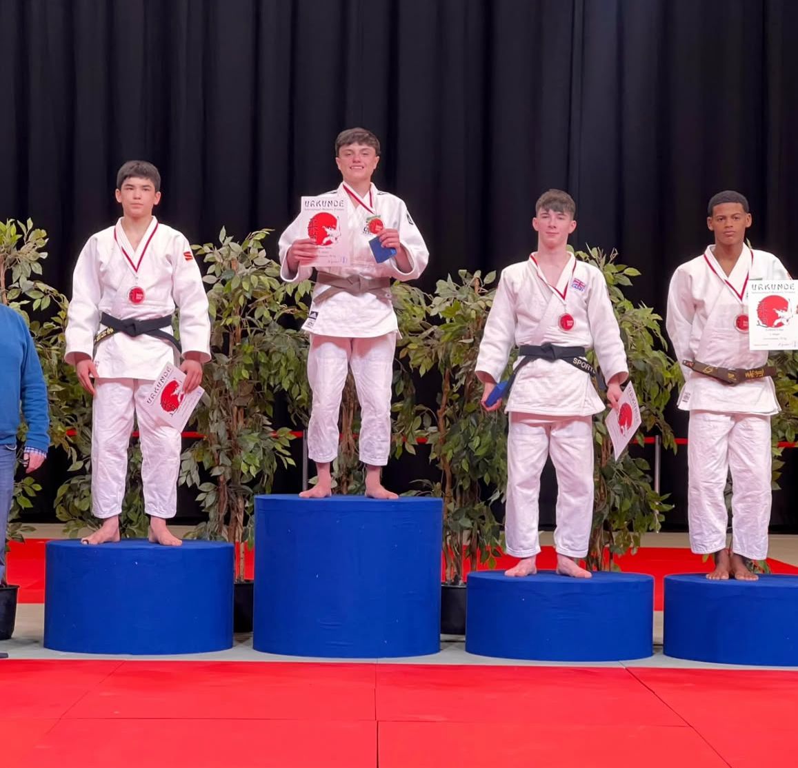 Gabriel Cruz no pódio -