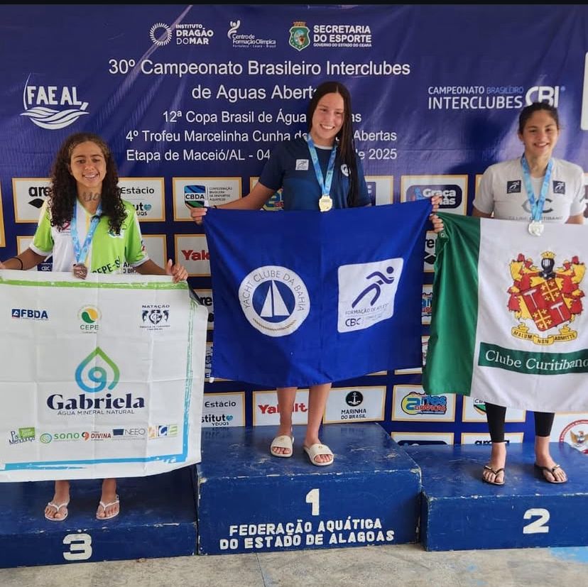 Victoria Rosário e Lizian Simões no pódio