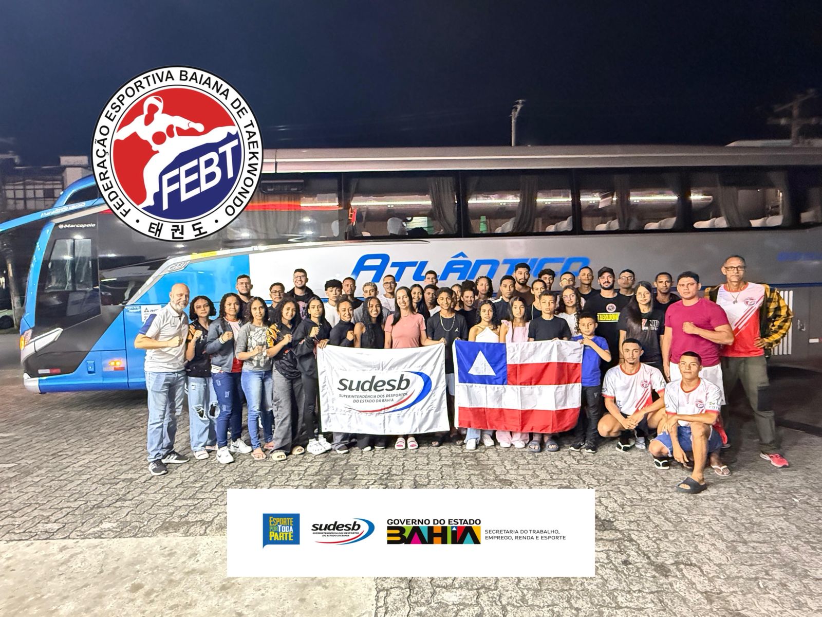 Delegação de taekwondo embarque para João Pessoa