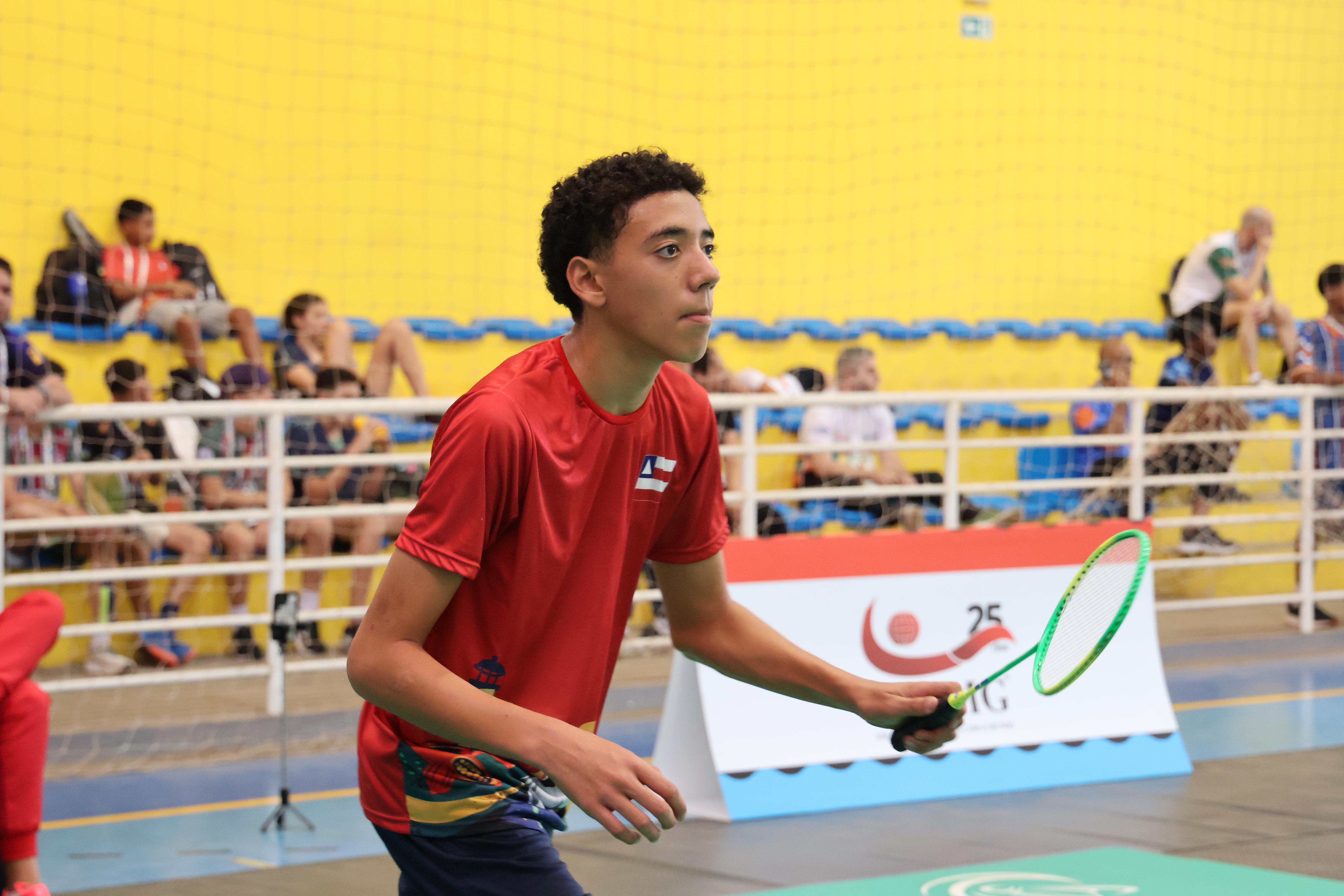 Nicollas Xavier, modalidade badminton, APORÁ, JEBs_