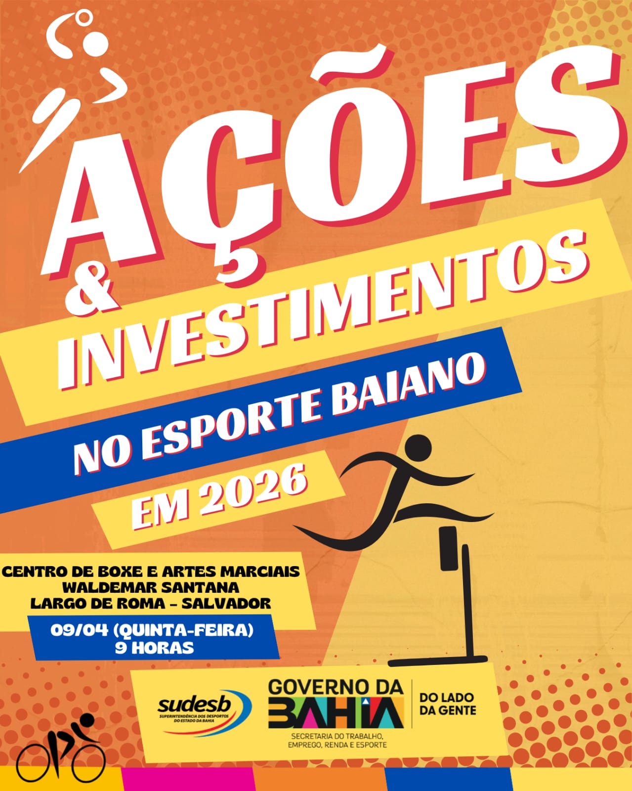 Governo do Estado anuncia ações e investimentos para o esporte em 2026 nesta quinta-feira, 09, no Centro de Boxe