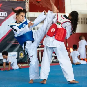Taekwondo. Créditos: Divulgação/Febt.