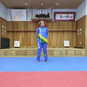 Karateca Sara Maria Correia no Japão