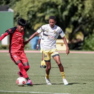 Gavião Kyikatejê na disputa da fase de grupos no Estádio de Pituaç. Créditos: Paulinho Santos/Ascom Sudesb.