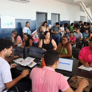 Inscrição no Estádio de Pituaçu. Créditos: Maurício Viana/Ascom Sudesb.