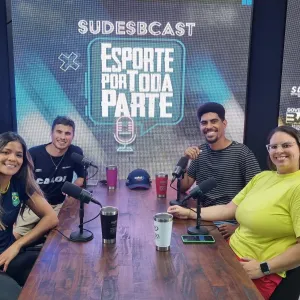 Paola Reis e Ulan Galinski no Sudesbcast