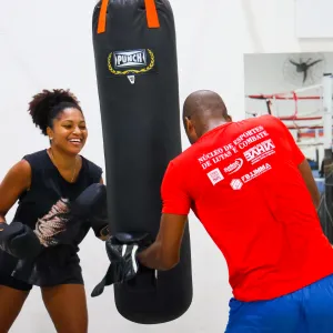 Foto de treino de boxe