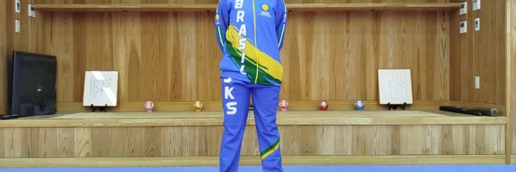 Karateca Sara Maria Correia no Japão