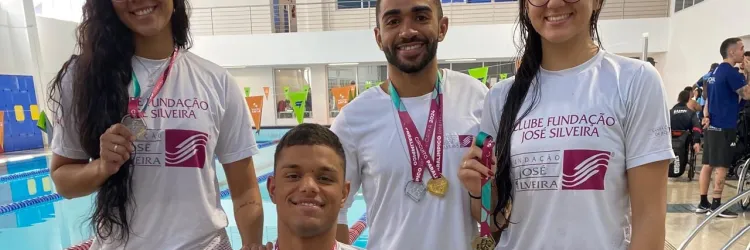 Atletas de paranatação da Bahia se destacam em competição nacional. Crédito: Divulgação/FBDA.