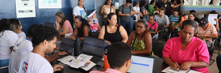 Inscrição no Estádio de Pituaçu. Créditos: Maurício Viana/Ascom Sudesb.