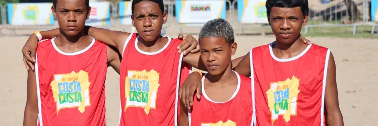 Equipe de beach soccer. Foto: Maurício Viana/ Ascom Sudesb