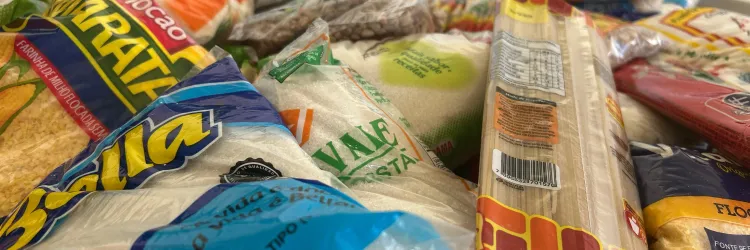 Alimentos doados pela Sudesb ao programa Bahia sem Fome. Créditos: Maurício Viana/Ascom Sudesb.