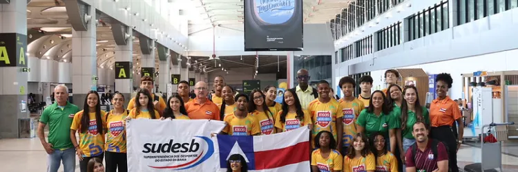 Quarenta e um atletas da Bahia embarcam na madrugada desta segunda-feira, 19, com destino a Foz do Iguaçu (PR) para representar o estado nos Jogos da Juventude 2026,.