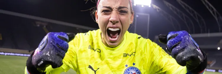  A goleira Yanne, destaque do Bahia na campanha do Campeonato Brasileiro de Futebol Feminino 2026 está na lista de convocadas.