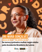 Ana Maria Gonçalves é a primeira mulher negra a se tornar imortal da Academia Brasileira de Letras