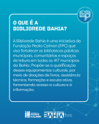 Fundação Pedro Calmon conecta bibliotecas através do Bibliorede Bahia; saiba como fazer parte