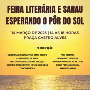 Feira Literária e Sarau Esperando o Pôr do Sol