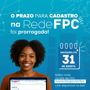 Cadastro na Rede FPC pode ser feito até 31 de agosto