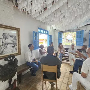 Centro de Memória da Bahia visita Terreiro do Bogum para planejar memorial em homenagem a Mãe Runhó