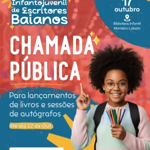 Biblioteca Infantil Monteiro Lobato abre chamada pública para Lançamentos de Livros de Escritores Infantojuvenis