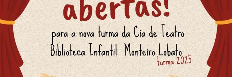 Card de inscrição da CIA de Teatro da BIML