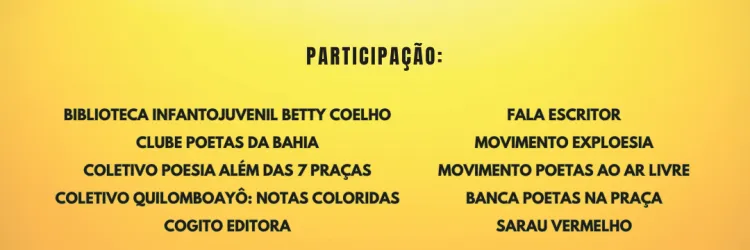 Feira Literária e Sarau Esperando o Pôr do Sol